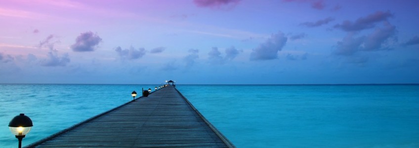 Sunset in the Maldives